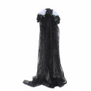 Copricapo da donna gotico in pizzo con rosa e velo scheletro per Halloween