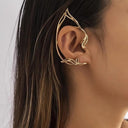 Gothic Elf Ear Cuffs For Women And Girls Cute Cat Ear Wrap Non-Pierced Fake Earrings - Retrorobe