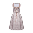 Oktoberfest Dirndl with Lace Trim Apron - Retrorobe