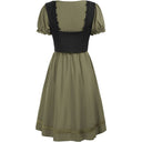 Renaissance Puff Sleeve Knee-Length Dress - Retrorobe