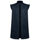 Set da donna da 5 pezzi con gilet da pirata blu navy e cappello a tricorno