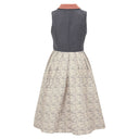 Oktoberfest Grey Dirndl Dress with Deer Print Apron