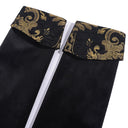 Men's Black & Gold Gothic Victorian Long Coat Costume Set