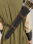 Men's Olive Green Layered Medieval Ranger Costume Set