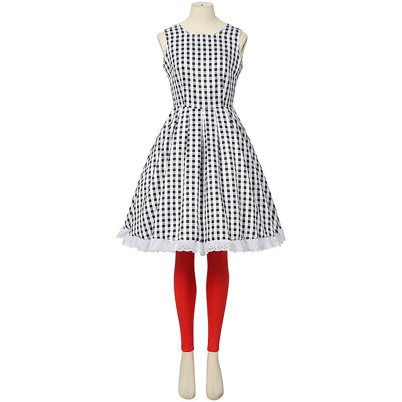 Women's Cindy Lou Who Dress with Red Cape