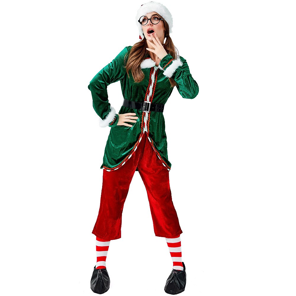 Women's Elf Santa's Helper Outfit