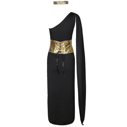 Egyptian Goddess Costume Black Dress