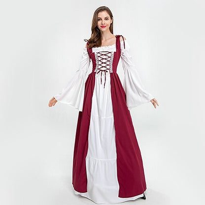 Ensemble robe à épaules dénudées Renaissance