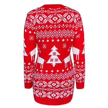 Nordic Reindeer & Tree Ugly Christmas Sweater