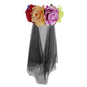 Women's Gothic Floral Veil Halloween Headband