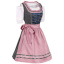 Oktoberfest Polka Dot Dirndl Dress with Pink Apron - Retrorobe