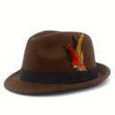 Oktoberfest Tyrolean Alpine Hat with Feather