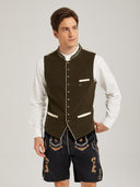 Men’s Oktoberfest Trachten Waistcoat with Embroidery