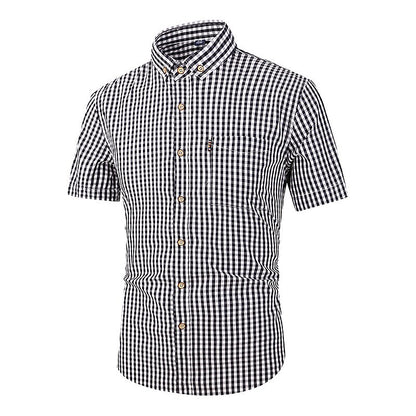 Men's Oktoberfest Gingham Short Sleeve Shirt