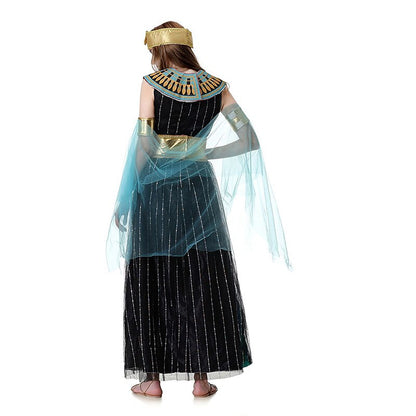 Cleopatra Costume Black Egyptian Queen Dress