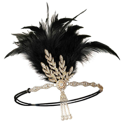 Sequin Tassel Trim Flapper Dress with ACCs