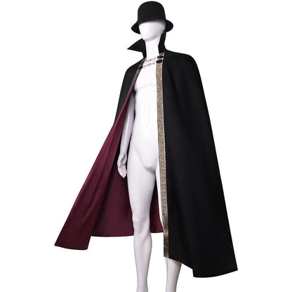 Medieval Cape Cloak with Hat for Masquerade Carnival