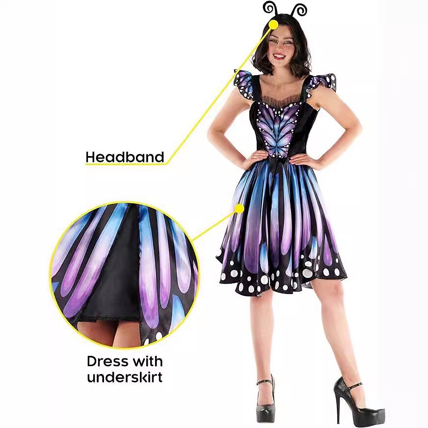 Butterfly Dress with Headband
