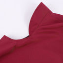 Men's Burgundy Renaissance Vest 4-Piece Costume Set