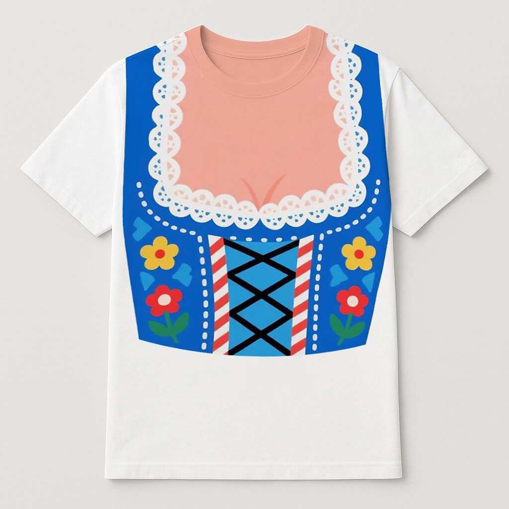 Women's Oktoberfest Dirndl Graphic T-shirt