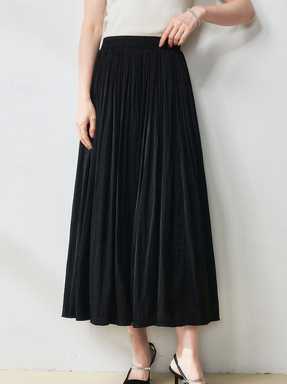 Retro Style Skirt with Pearlized Maxi Hem