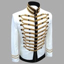 Men's White Gold-Braid Nutcracker 3-Piece Costume Set