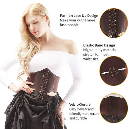 Costume de fée de la Renaissance avec corset et ceinture 