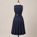 Premium Navy Satin Oktoberfest Dirndl & White Lace Blouse Set