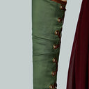 Conjunto de vestido de arquera hada medieval con brazalete