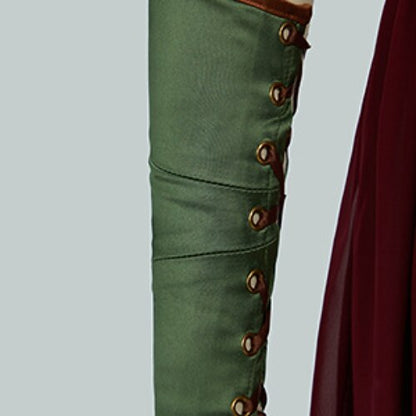 Medieval Fairy Archer Dress Set with Bracer