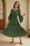 Green Retro Celtic Viking Fantasy Dress - Retrorobe