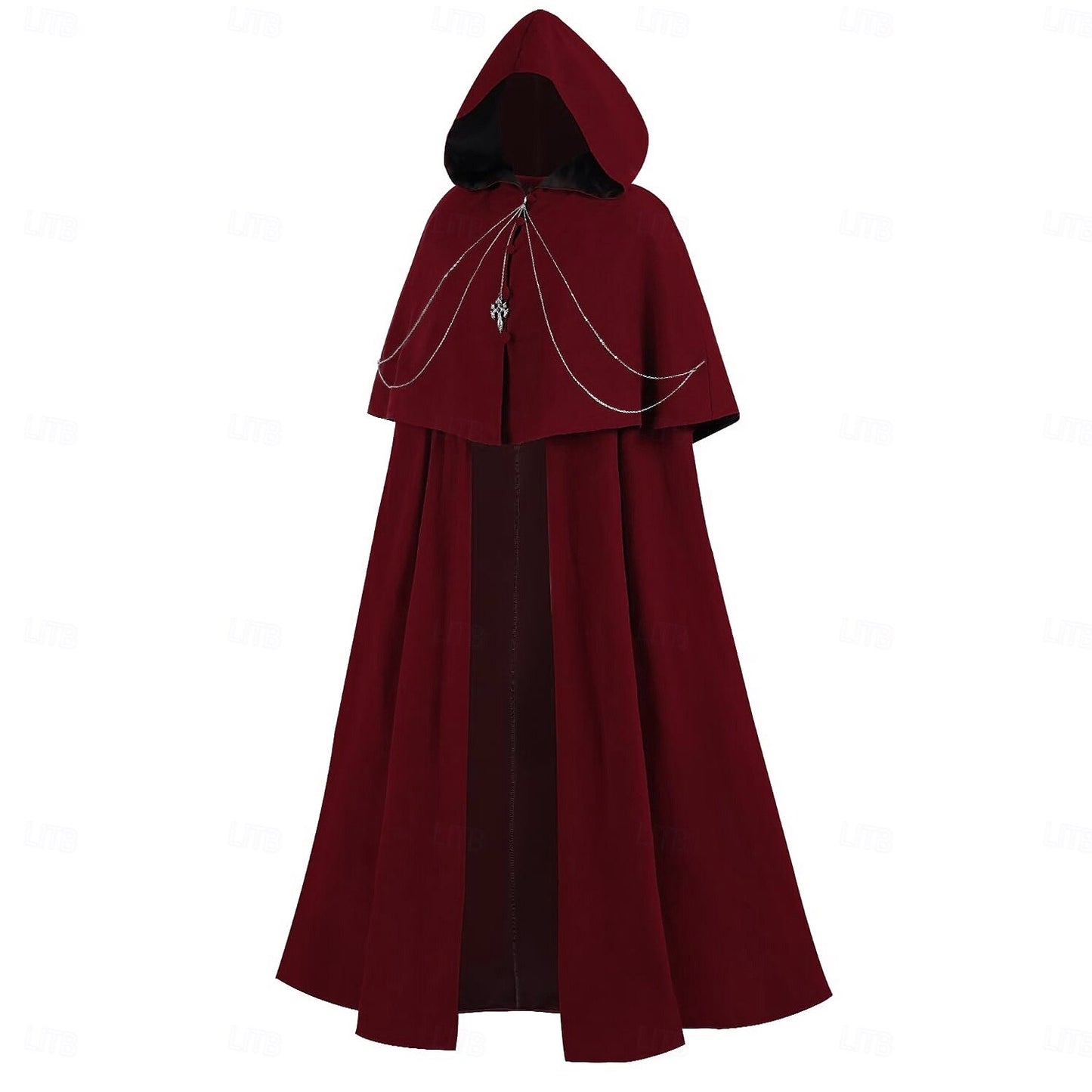 Medieval Cape Hooded Cloak for Ren Faire & Halloween