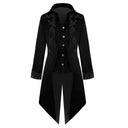 Men's Retro Vintage Steampunk Embroidered Tailcoat - Retrorobe