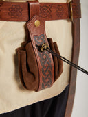 Men's Beige Ruffled Pirate Costume Set