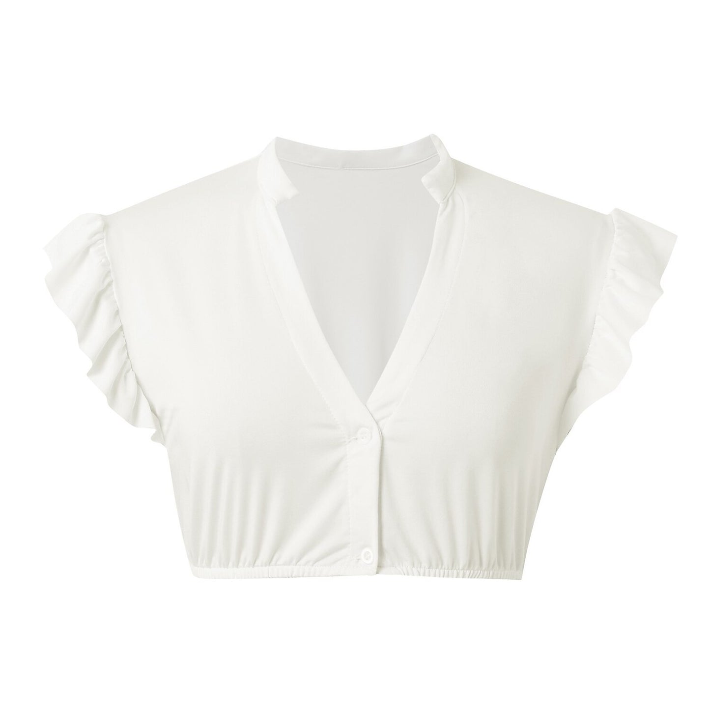 Women’s Oktoberfest Dirndl Blouse with Ruffle Sleeves