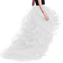Women's Gothic High-Low Ruffle Tulle Halloween Skirt