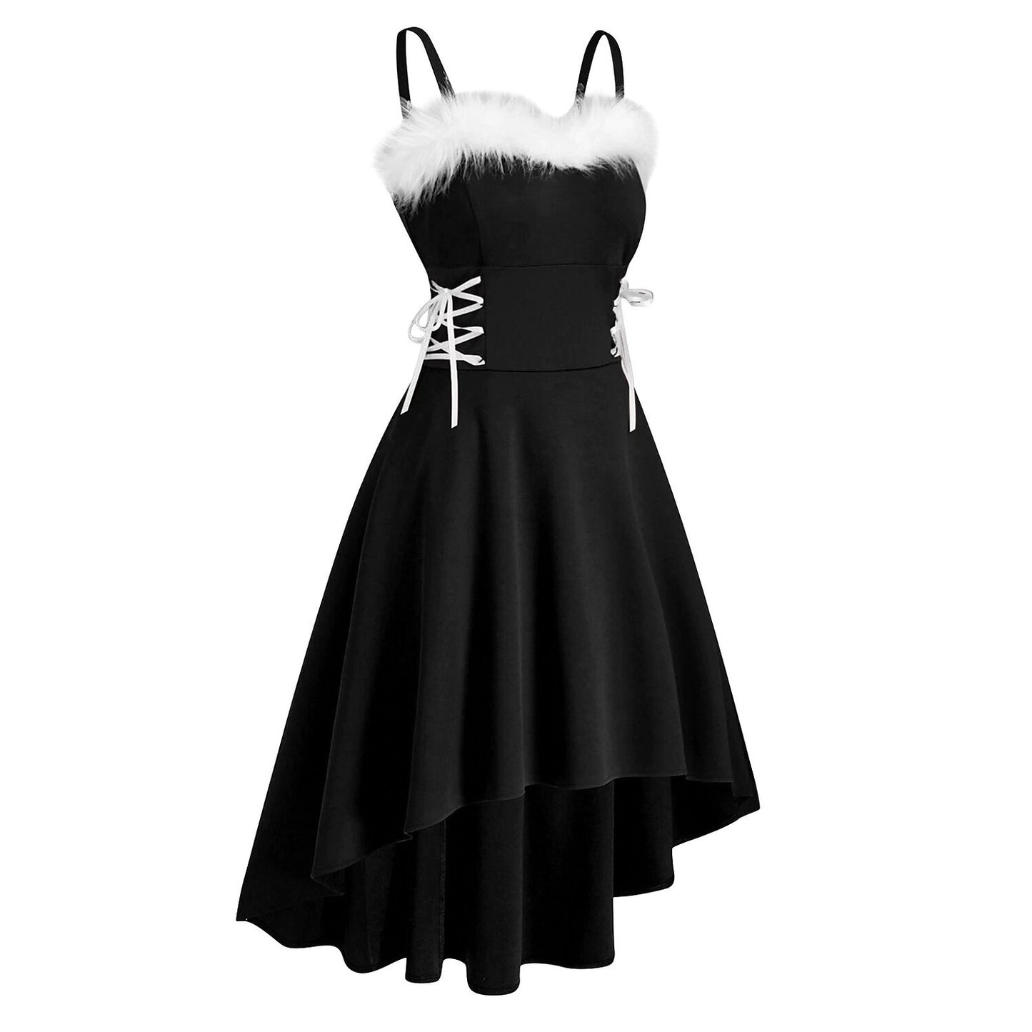 Christmas Corset High-Low Santa Dress