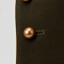 Set da uomo composto da gilet tradizionale marrone anni '20 e berretto da newsboy, 2 pezzi