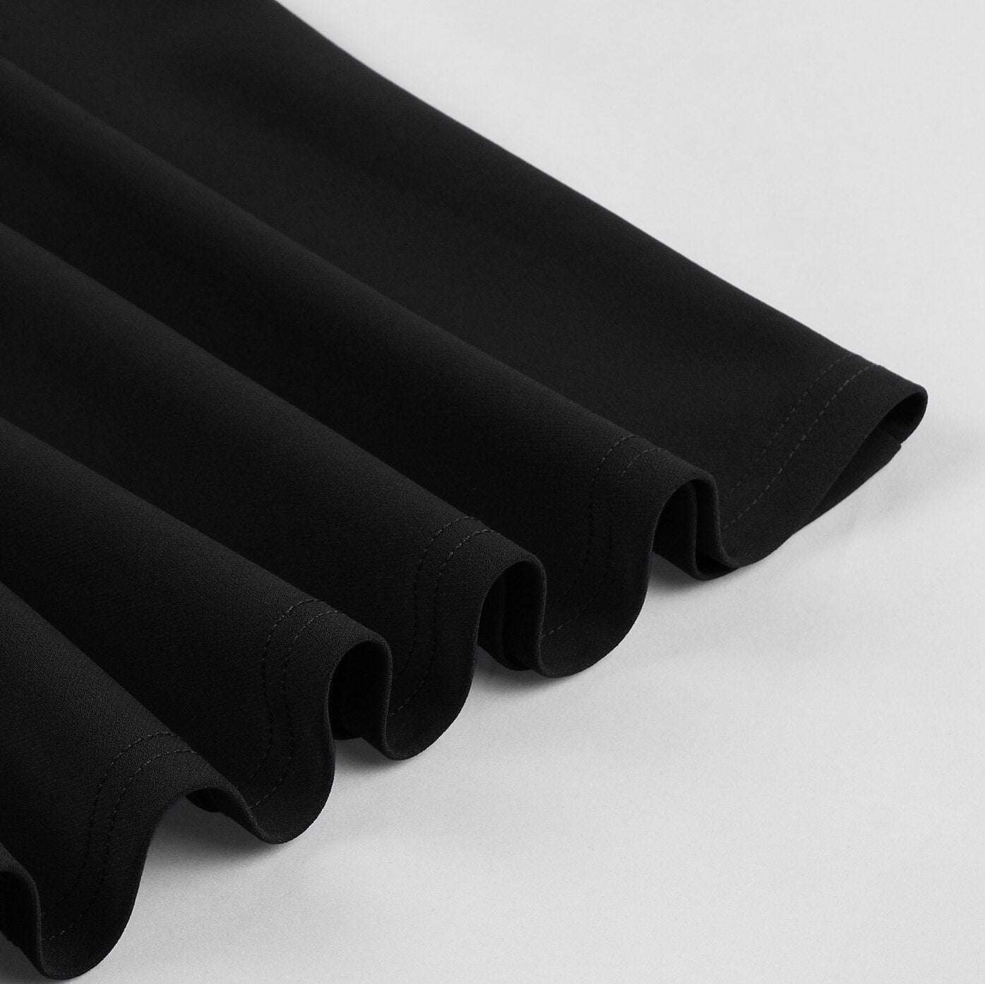 Women's 1950s Color Block Peter Pan Collar Short Sleeve A-Line Dress