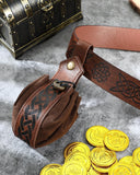 Medieval Renaissance Waist Belt Bag for Viking Costume