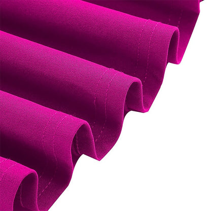 Women's 1950s Solid Color Round Neck 3/4 Sleeve Flare Dress