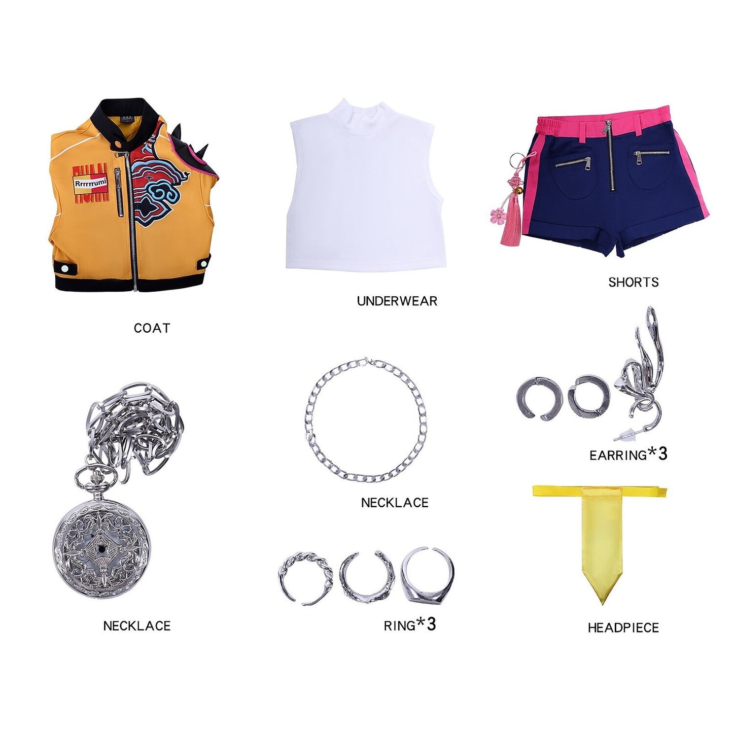 Korean Idol Inspired Pop Star Costume with Wigs