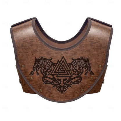 Men's Medieval Viking Armor Set: Vest, Arm Guards & Waist Belt