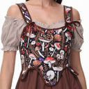 Renaissance Tie-Shoulder Corset U-Back - Retrorobe