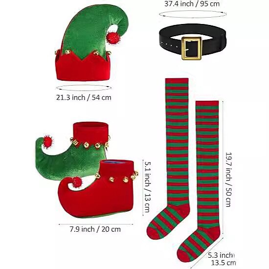 Girls' Christmas Elf Dress Costume