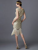 Art Deco Sequin Tassel Flapper Cocktail Dress