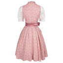 Oktoberfest Pink Dirndl Dress with Embroidered Apron and Blouse - Retrorobe