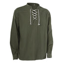 Pirate Style Lace-Up Poet Blouse - Retrorobe