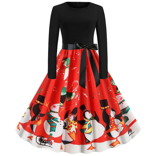 Christmas Santa Claus A-Line Dress