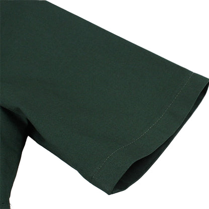 Women's 1950s Solid Green Bow Tie Neck Half Sleeve Swing Dress